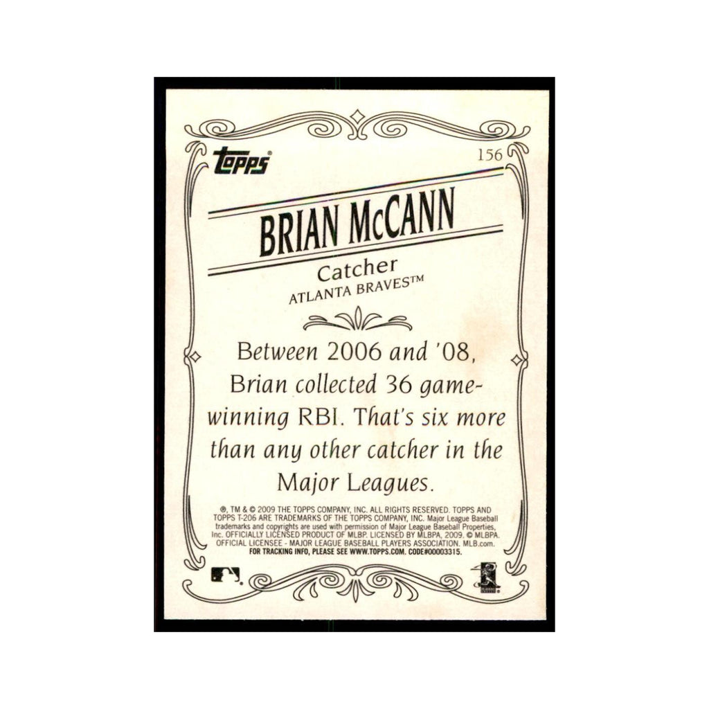2009 Topps 206 Brian McCann Baseball Cards #156