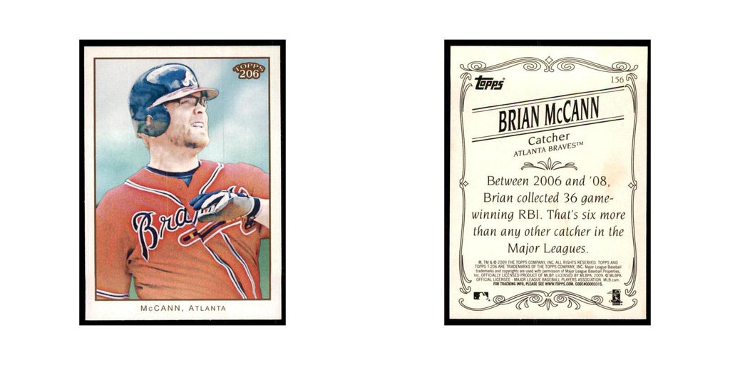 2009 Topps 206 Brian McCann Baseball Cards #156