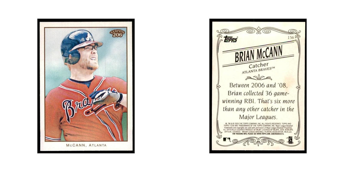 2009 Topps 206 Brian McCann Baseball Cards #156