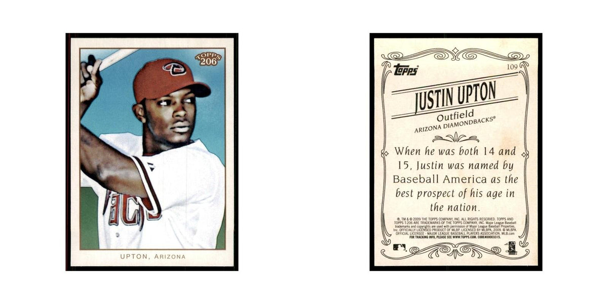 2009 Topps 206 Justin Upton Baseball Cards #109