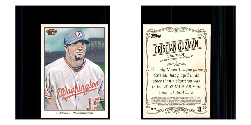2009 Topps 206 Cristian Guzman Baseball Cards #295