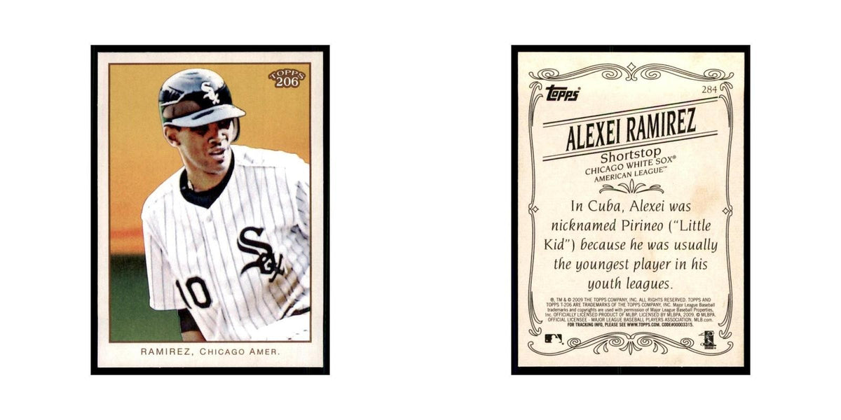 2009 Topps 206 Alexei Ramirez Baseball Cards #284