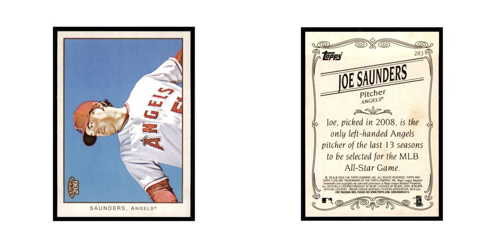 2009 Topps 206 Joe Saunders Baseball Cards #283