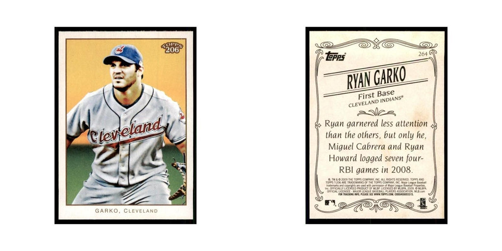 2009 Topps 206 Ryan Garko Baseball Cards #264