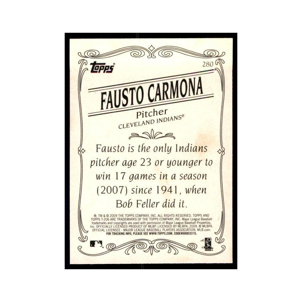 2009 Topps 206 Fausto Carmona Baseball Cards #280