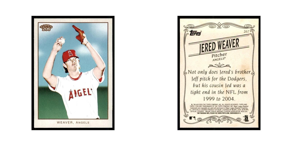 2009 Topps 206 Jered Weaver Baseball Cards #267
