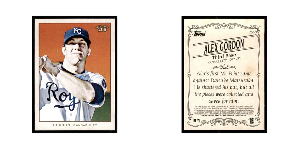 2009 Topps 206 Alex Gordon Baseball Cards #256