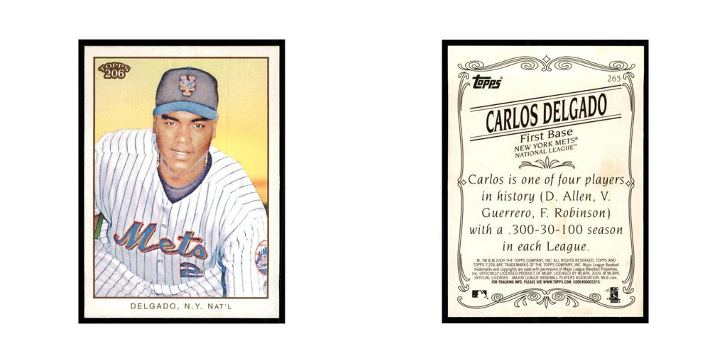 2009 Topps 206 Carlos Delgado Baseball Cards #265