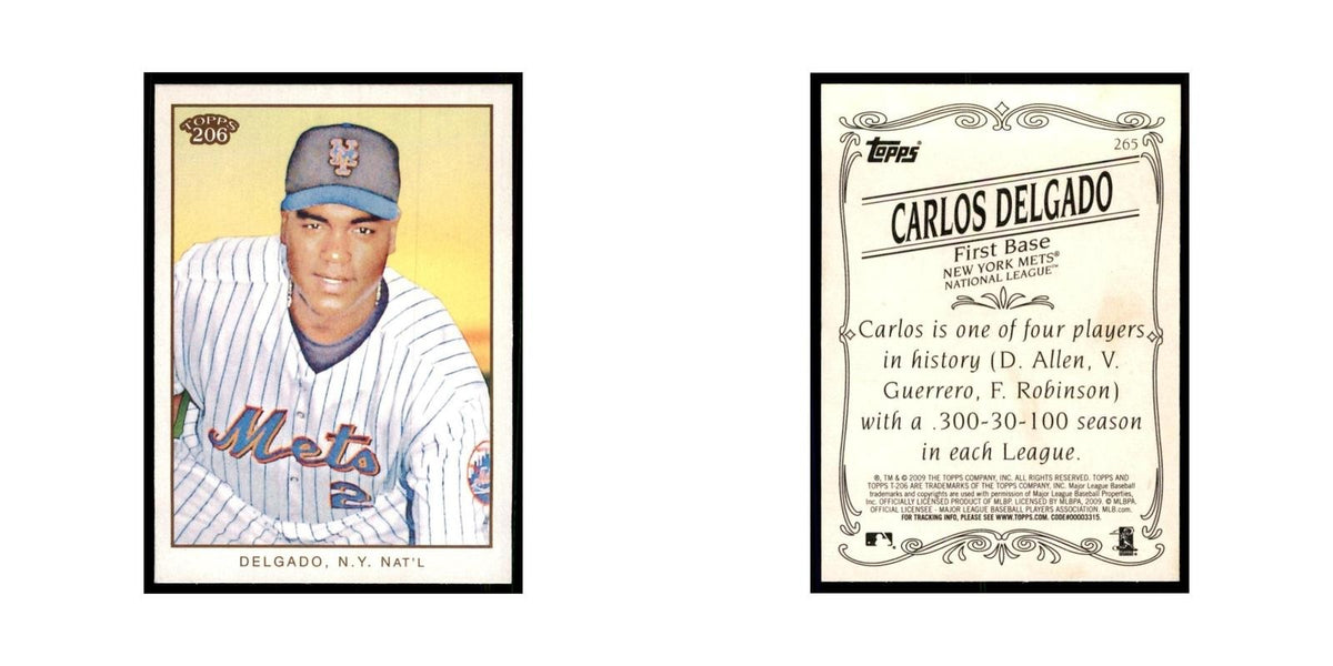 2009 Topps 206 Carlos Delgado Baseball Cards #265