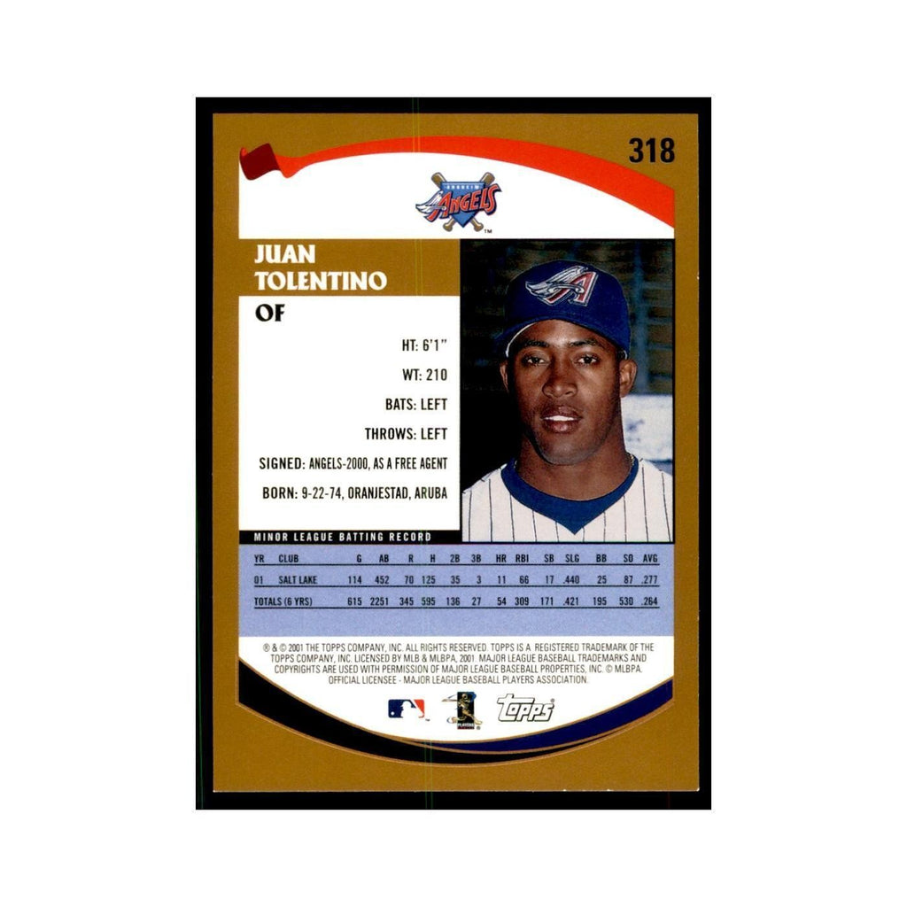 2002 Topps Home Team Advantage Juan Tolentino Baseball Cards #318