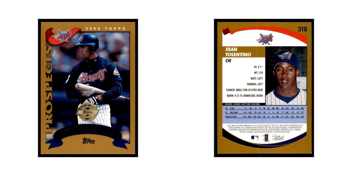 2002 Topps Home Team Advantage Juan Tolentino Baseball Cards #318