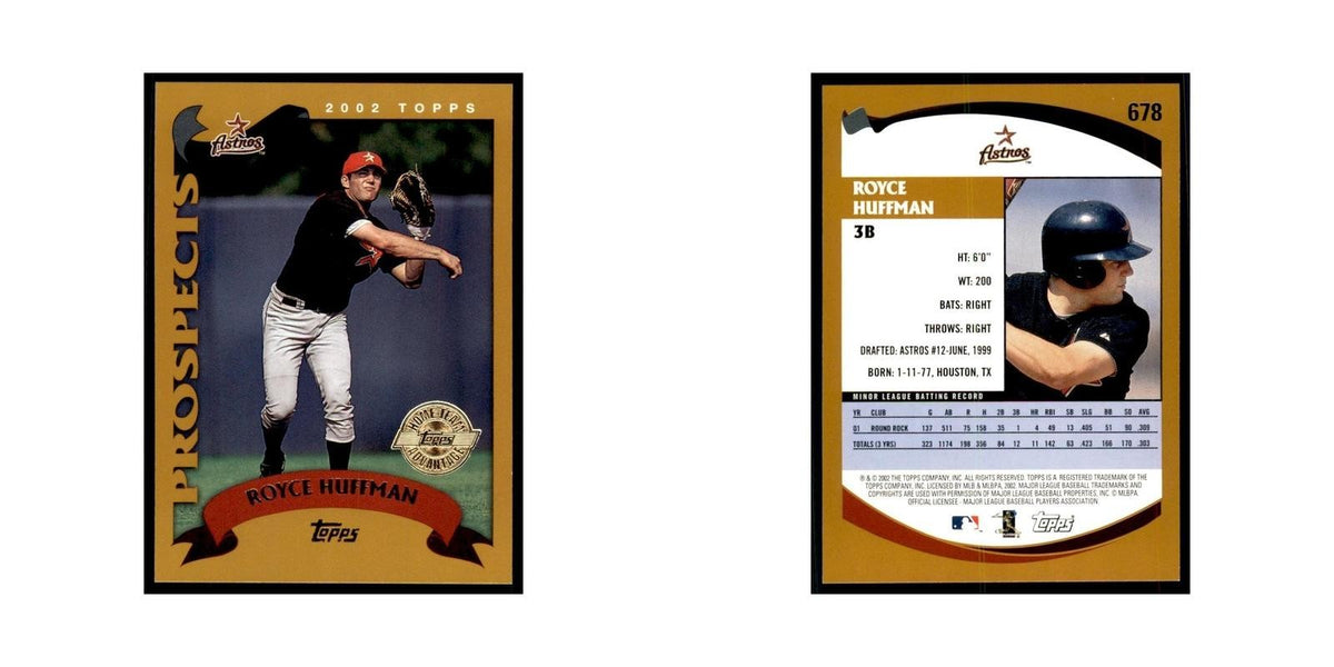2002 Topps Home Team Advantage Royce Huffman Baseball Cards #678