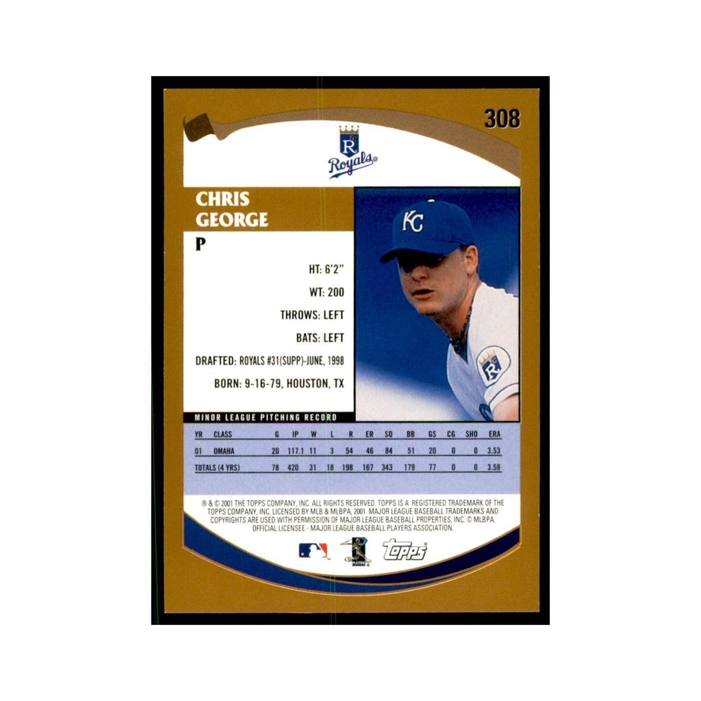 2002 Topps Home Team Advantage Chris George Baseball Cards #308