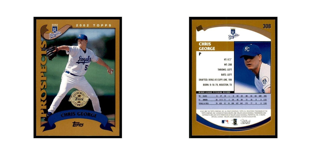 2002 Topps Home Team Advantage Chris George Baseball Cards #308