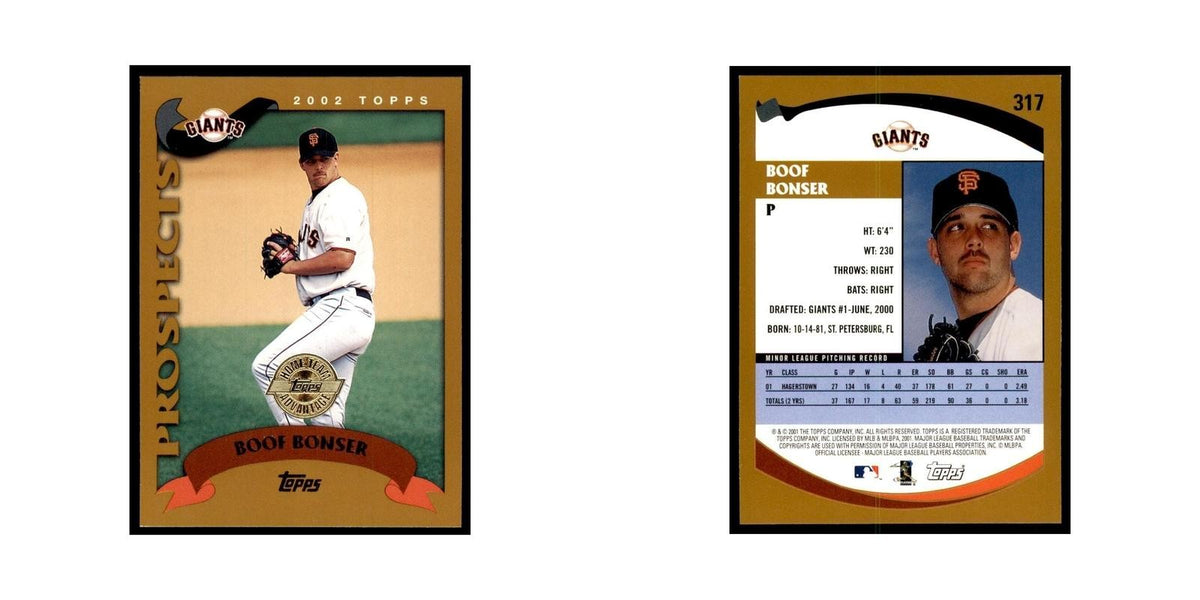 2002 Topps Home Team Advantage Boof Bonser Baseball Cards #317