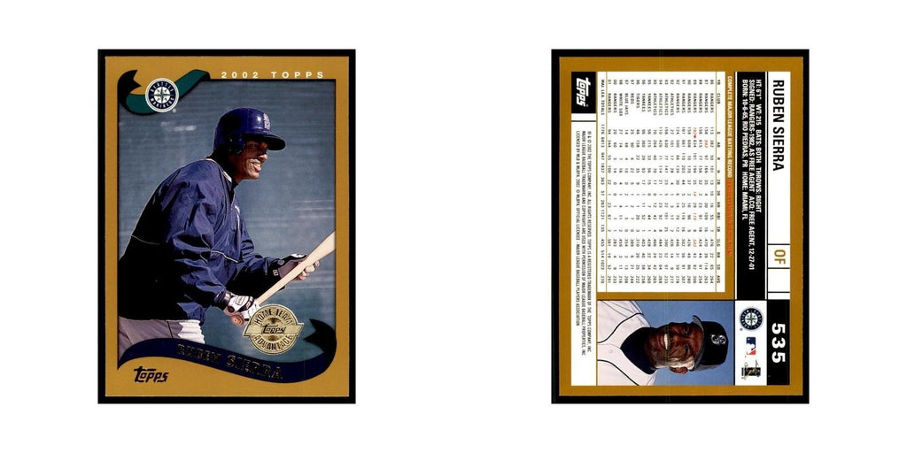2002 Topps Home Team Advantage Ruben Sierra Baseball Cards #535