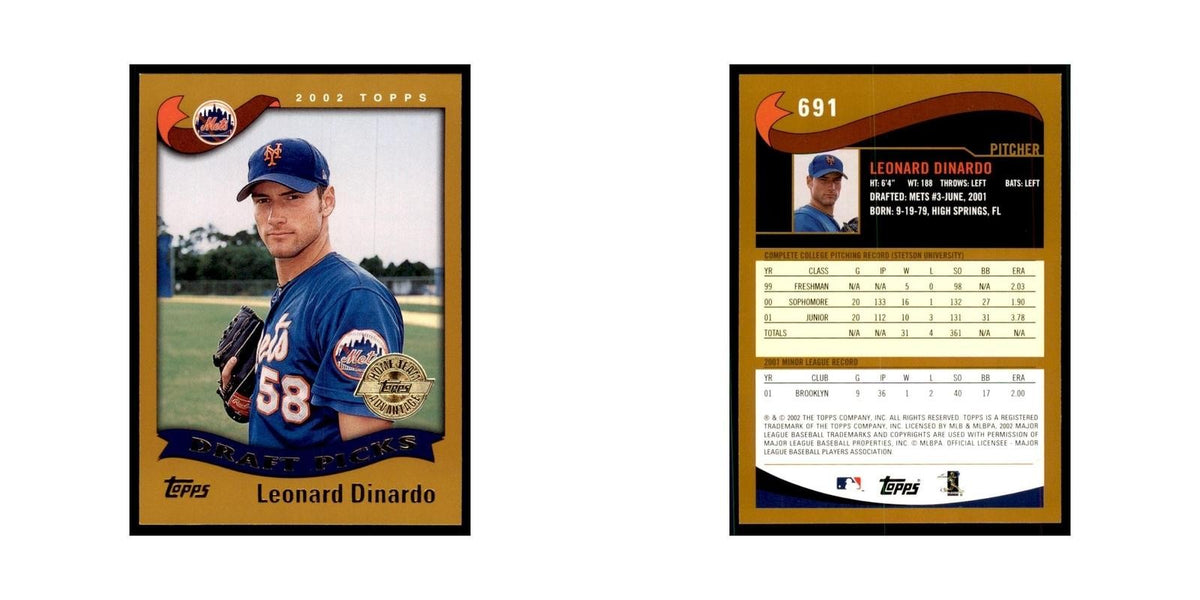 2002 Topps Home Team Advantage Lenny DiNardo Baseball Cards #691