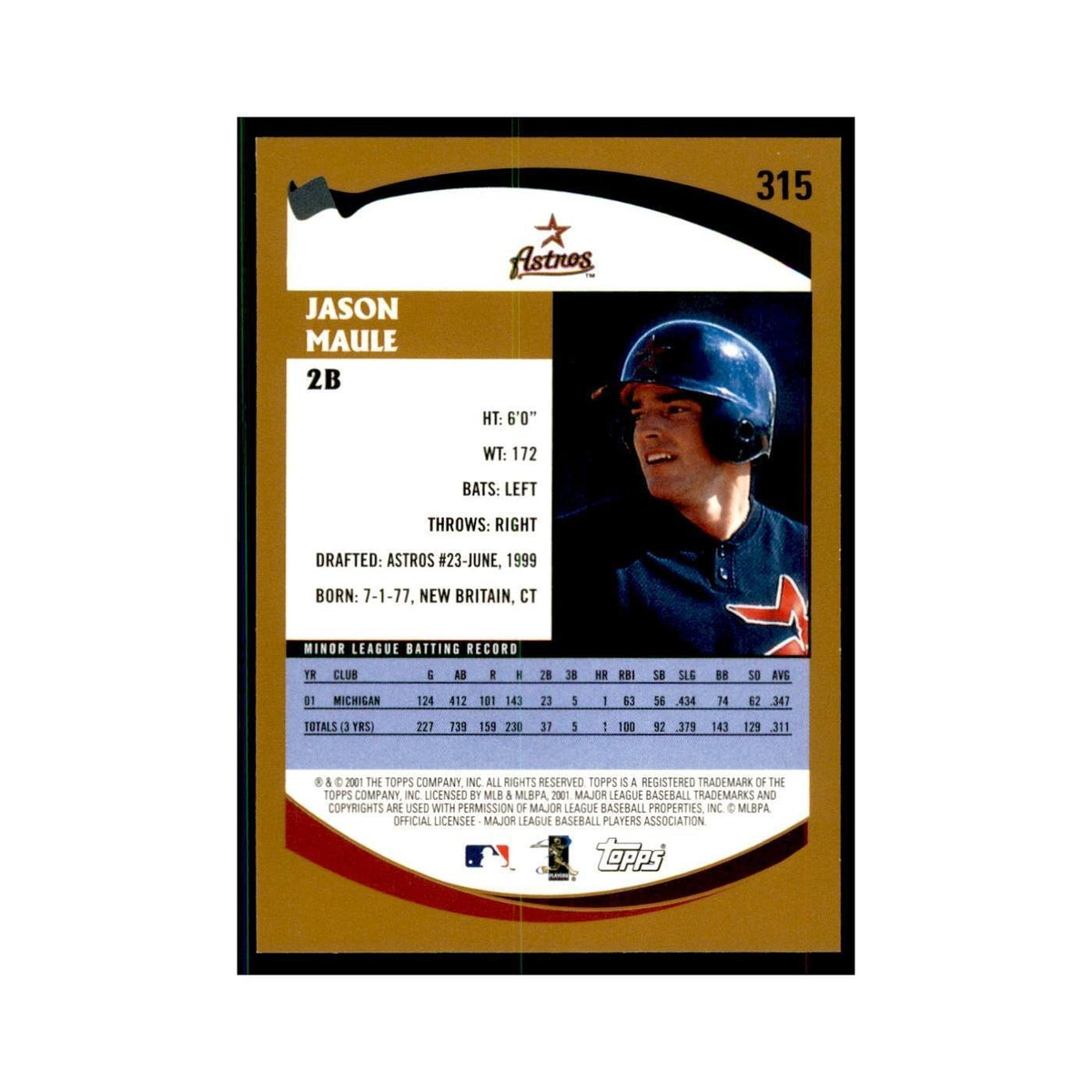 2002 Topps Home Team Advantage Jason Maule Baseball Cards #315