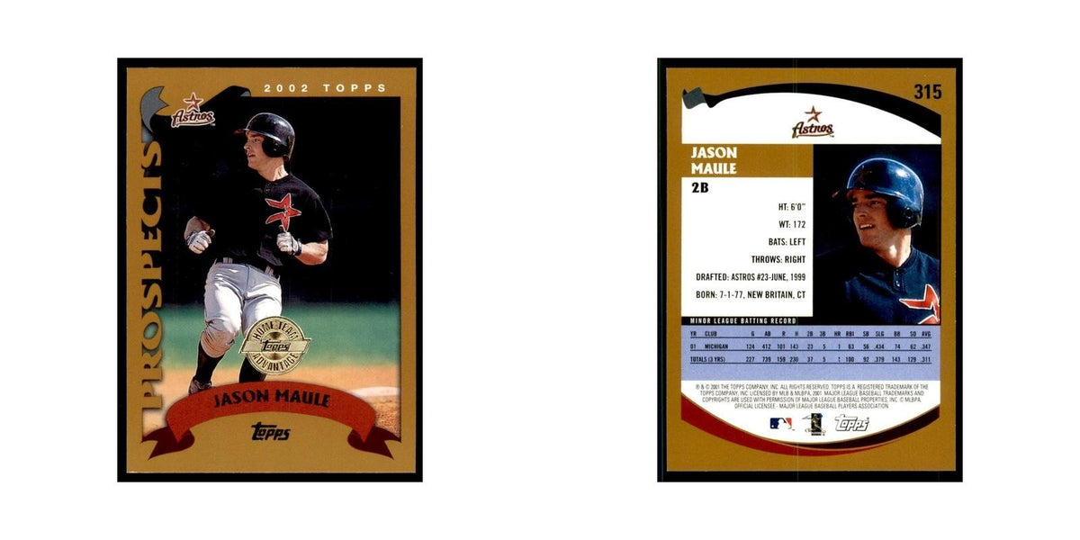 2002 Topps Home Team Advantage Jason Maule Baseball Cards #315