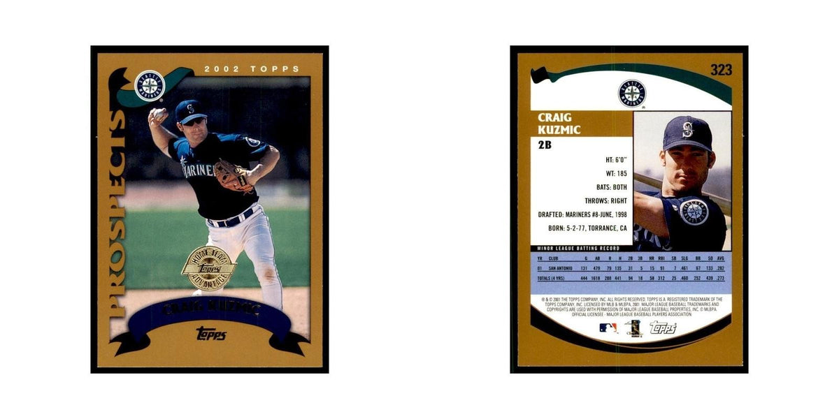 2002 Topps Home Team Advantage Craig Kuzmic Baseball Cards #323