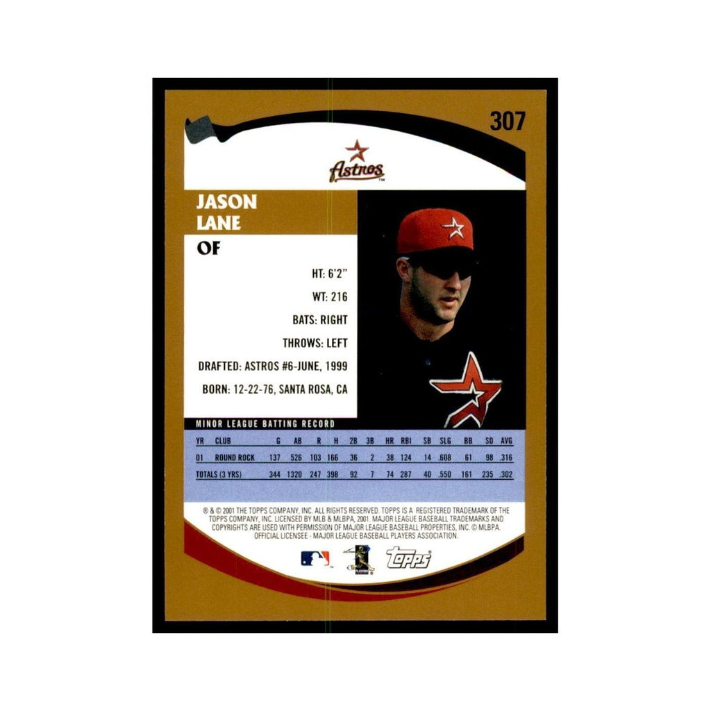 2002 Topps Home Team Advantage Jason Lane Baseball Cards #307