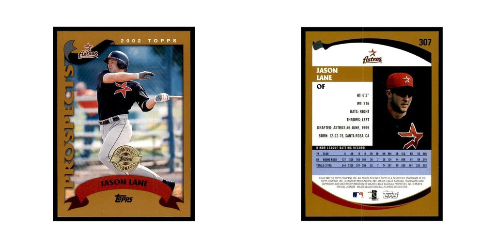 2002 Topps Home Team Advantage Jason Lane Baseball Cards #307