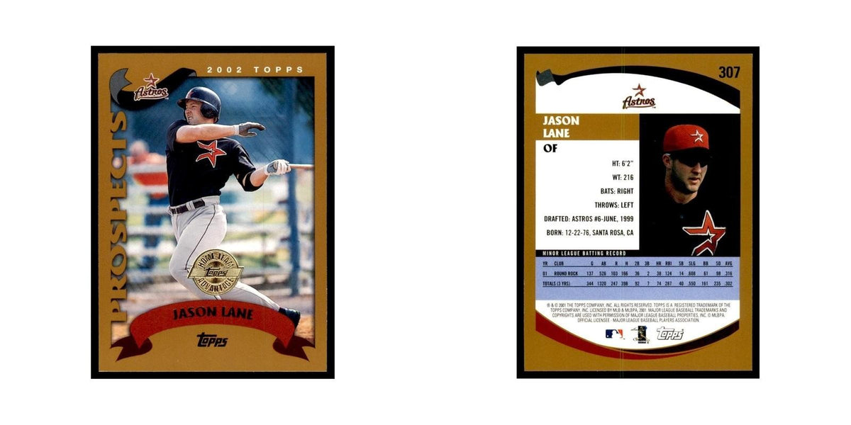 2002 Topps Home Team Advantage Jason Lane Baseball Cards #307