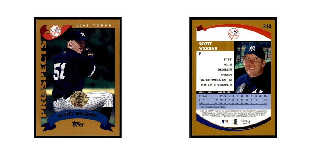 2002 Topps Home Team Advantage Scott Wiggins Baseball Cards #314