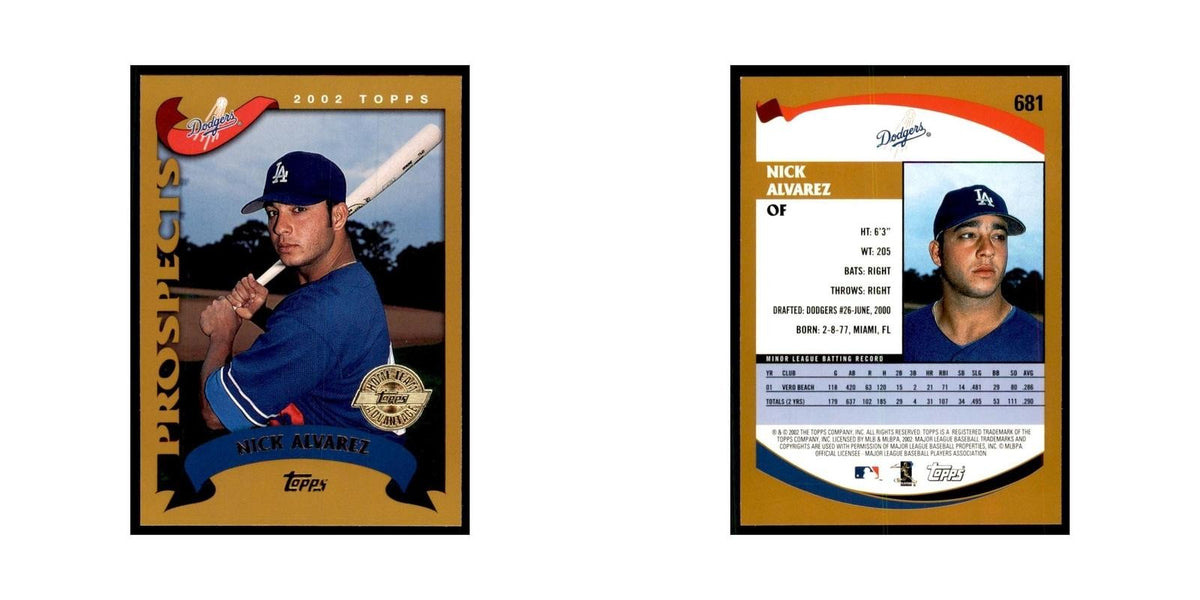 2002 Topps Home Team Advantage Nick Alvarez Baseball Cards #681