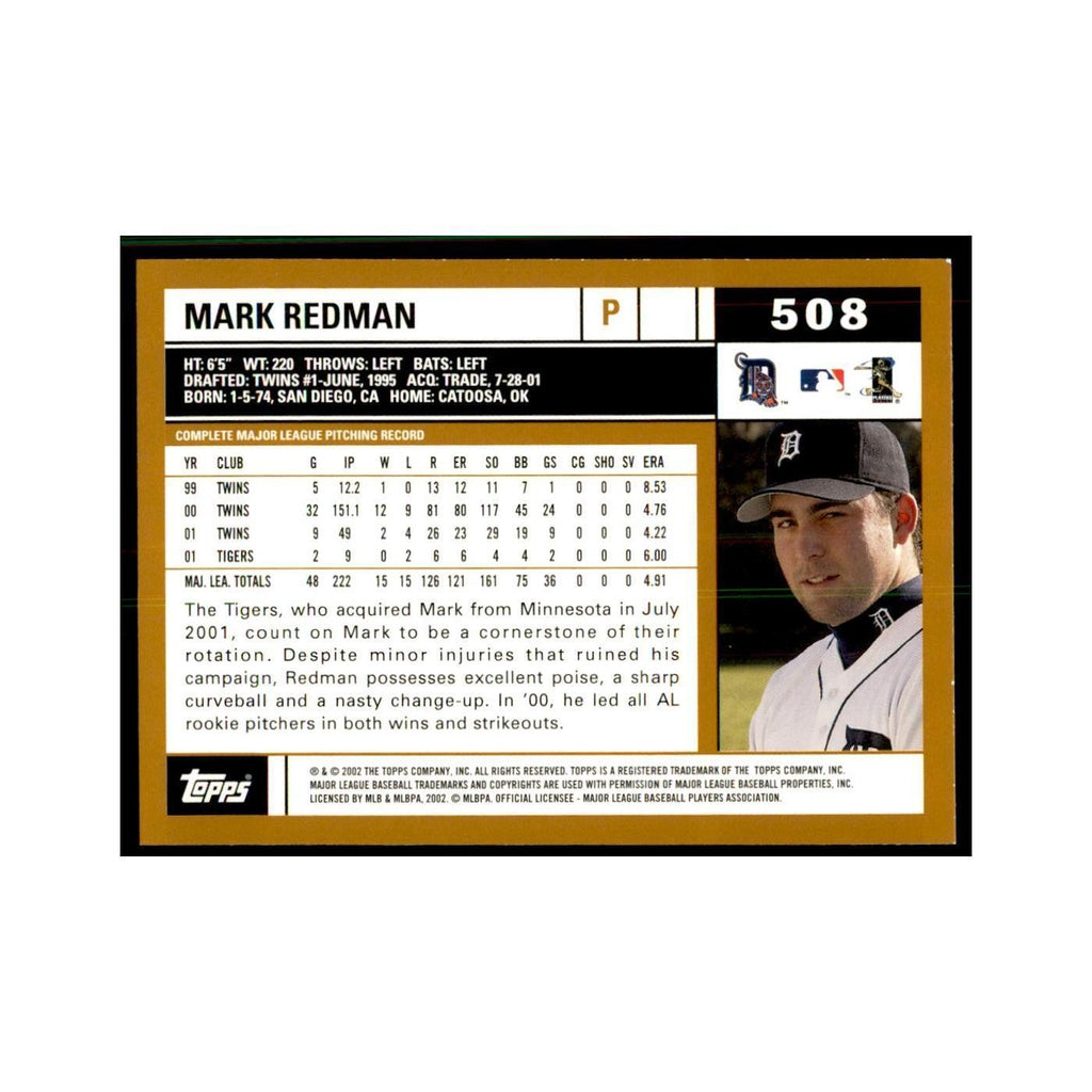 2002 Topps Home Team Advantage Mark Redman Baseball Cards #508