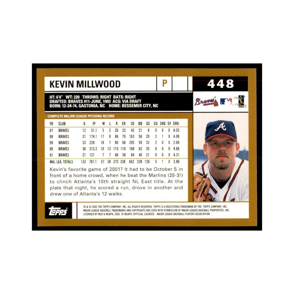 2002 Topps Home Team Advantage Kevin Millwood Baseball Cards #448
