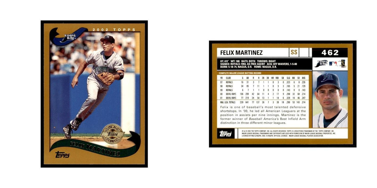 2002 Topps Home Team Advantage Felix Martinez Baseball Cards #462