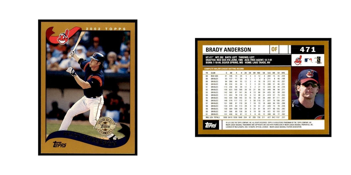 2002 Topps Home Team Advantage Brady Anderson Baseball Cards #471