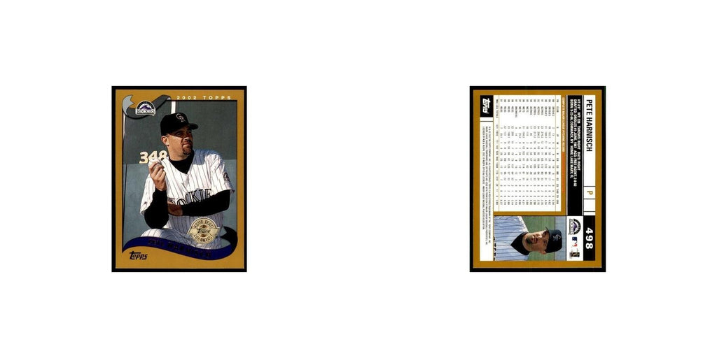 2002 Topps Home Team Advantage Pete Harnisch Baseball Cards #498