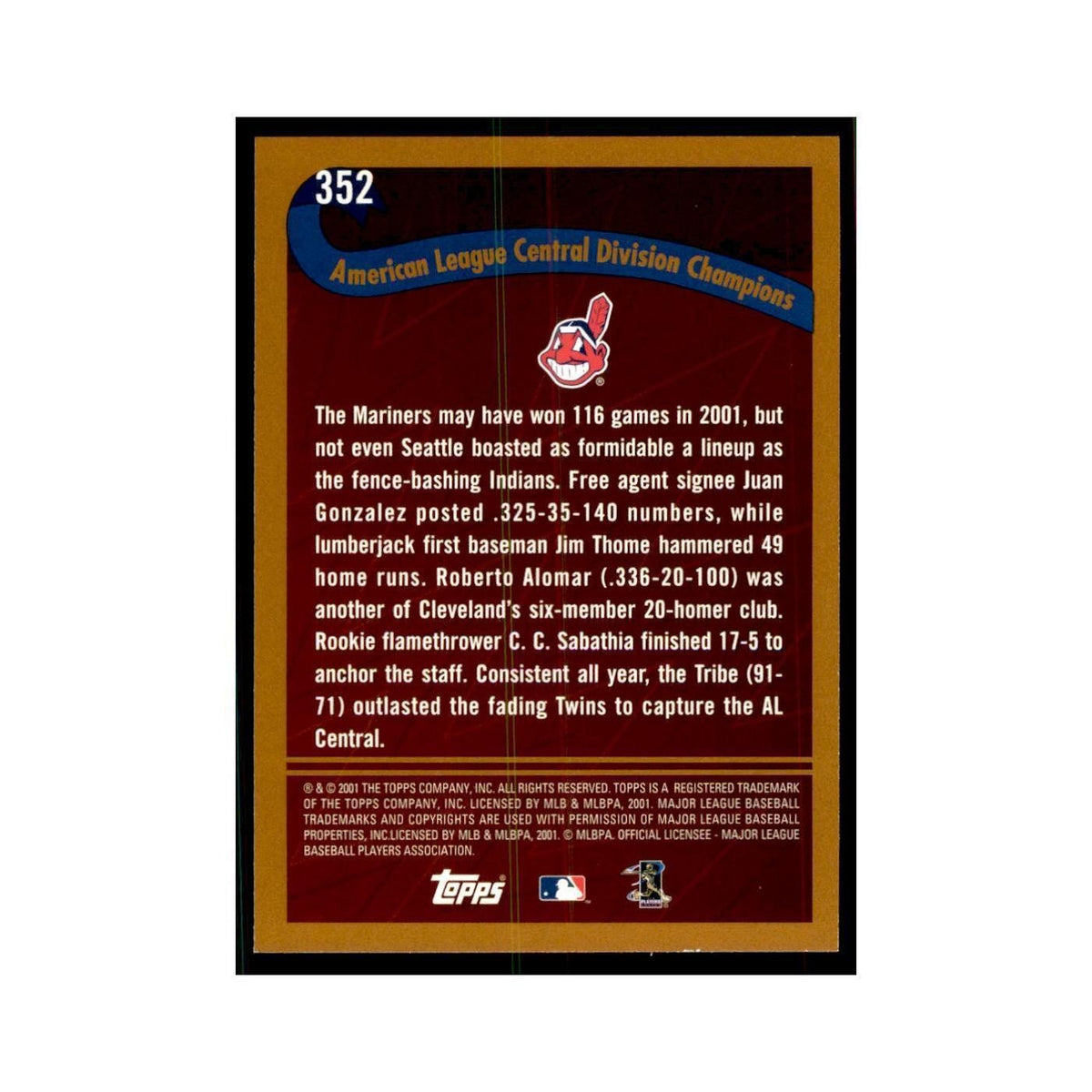 2002 Topps Home Team Advantage Seattle Mariners Baseball Cards #352