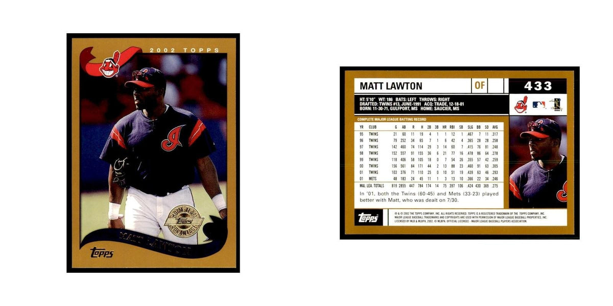 2002 Topps Home Team Advantage Matt Lawton Baseball Cards #433