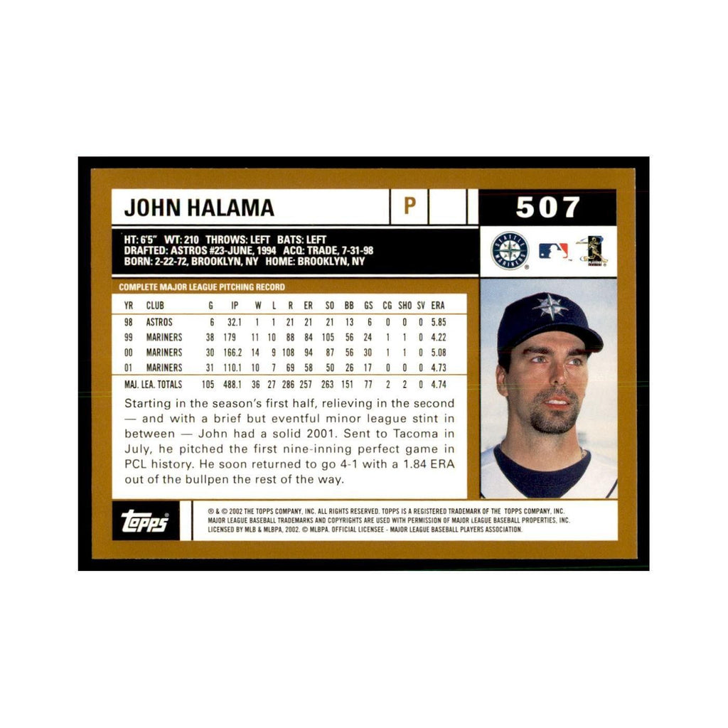 2002 Topps Home Team Advantage John Halama Baseball Cards #507