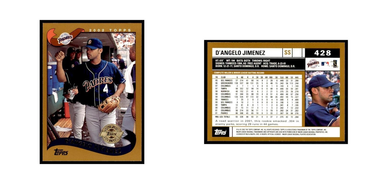 2002 Topps Home Team Advantage D'Angelo Jimenez Baseball Cards #428
