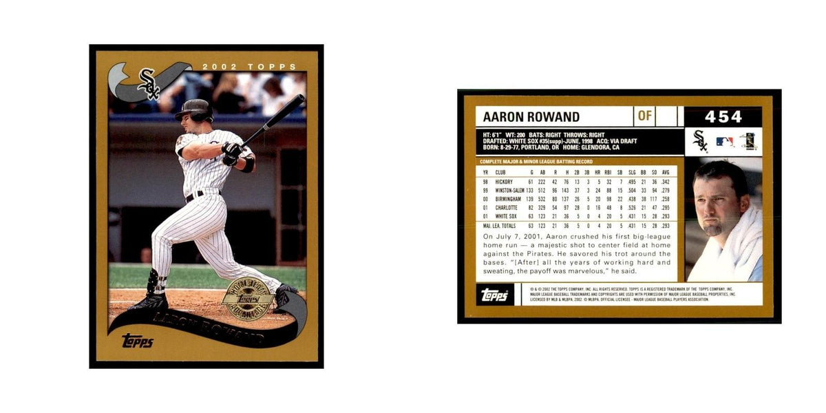 2002 Topps Home Team Advantage Aaron Rowand Baseball Cards #454