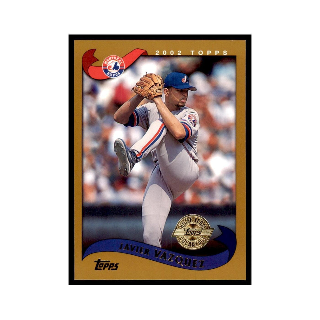 2002 Topps Home Team Advantage Javier Vazquez Baseball Cards #504
