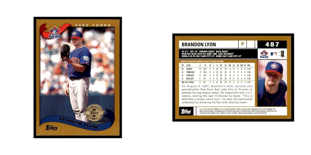 2002 Topps Home Team Advantage Brandon Lyon Baseball Cards #487