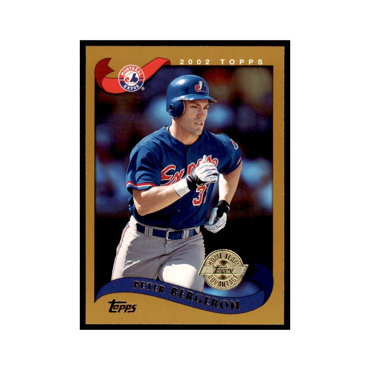 2002 Topps Home Team Advantage Peter Bergeron Baseball Cards #401