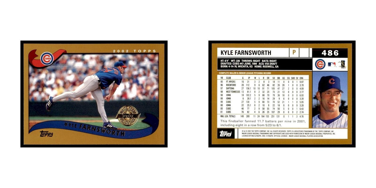 2002 Topps Home Team Advantage Kyle Farnsworth Baseball Cards #486