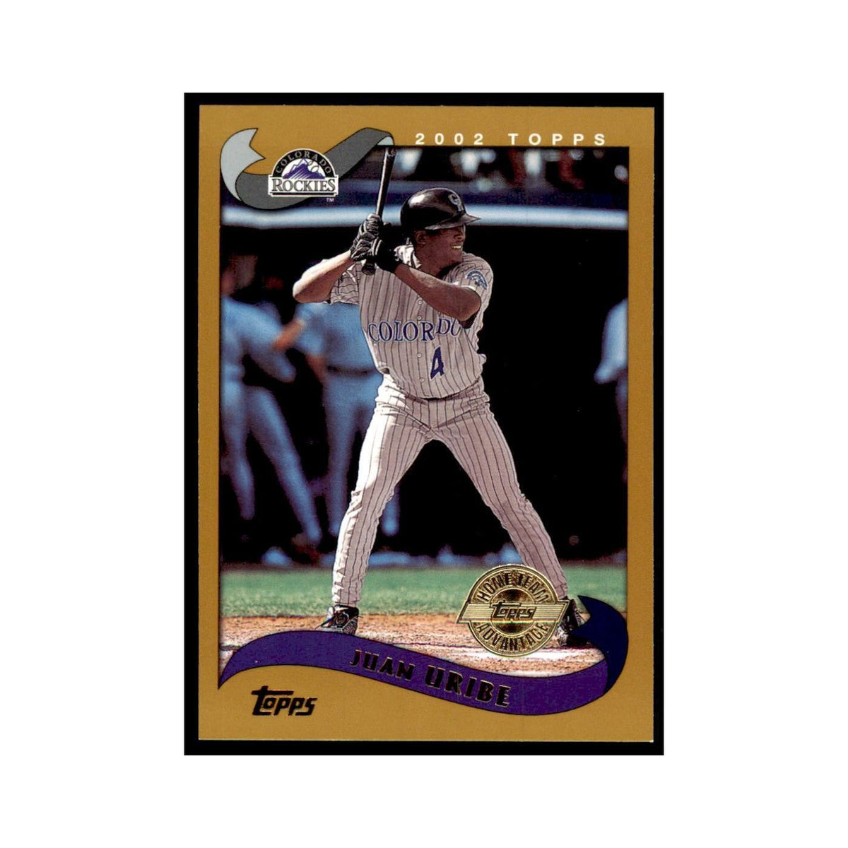 2002 Topps Home Team Advantage Juan Uribe Baseball Cards #479