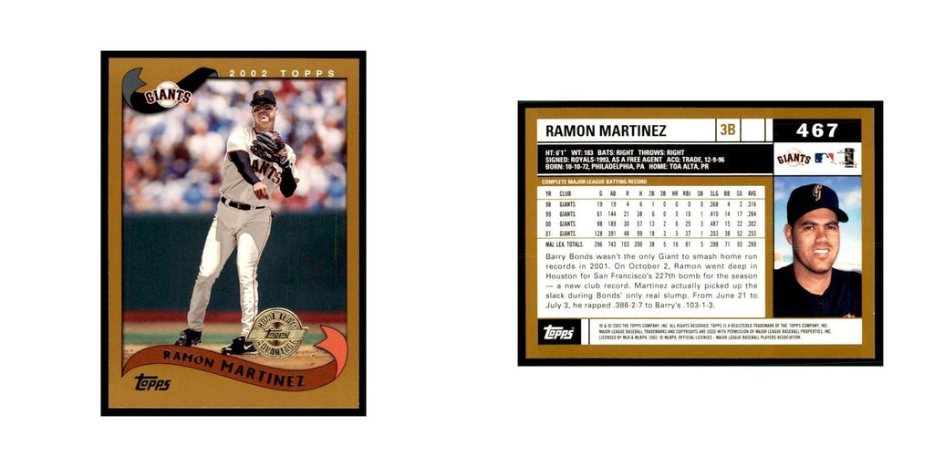 2002 Topps Home Team Advantage Ramon E. Martinez Baseball Cards #467