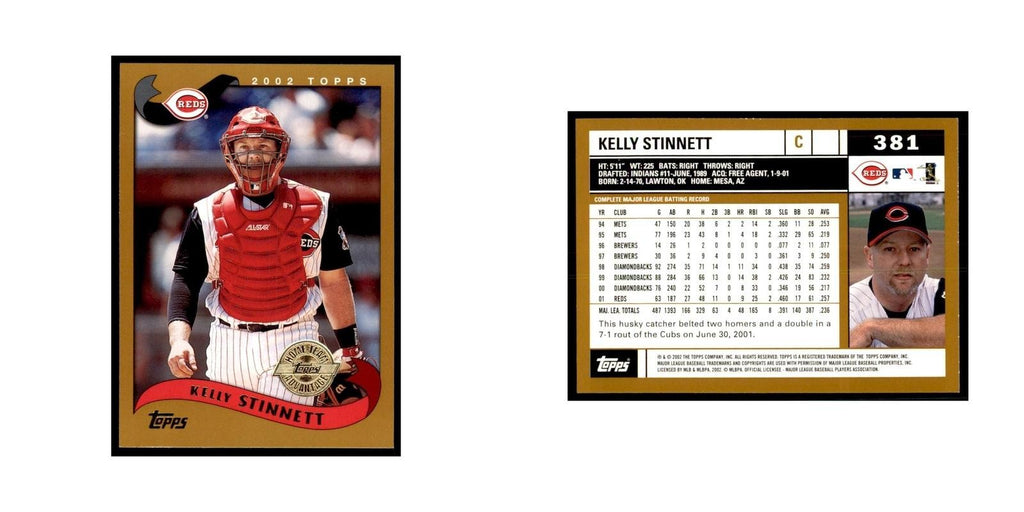 2002 Topps Home Team Advantage Kelly Stinnett Baseball Cards #381
