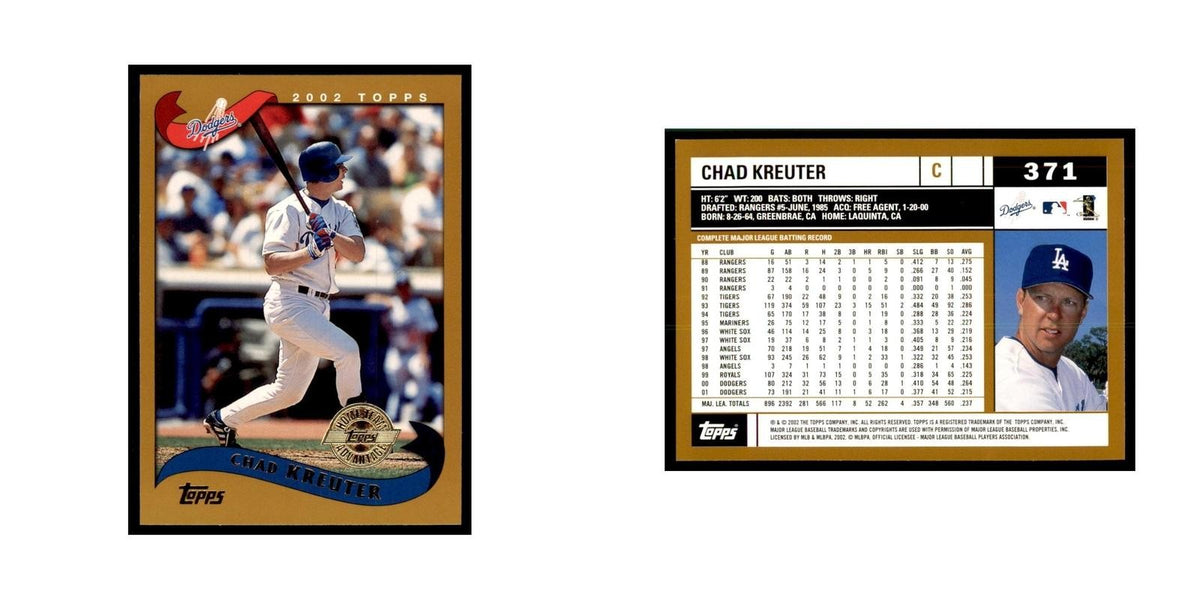 2002 Topps Home Team Advantage Chad Kreuter Baseball Cards #371
