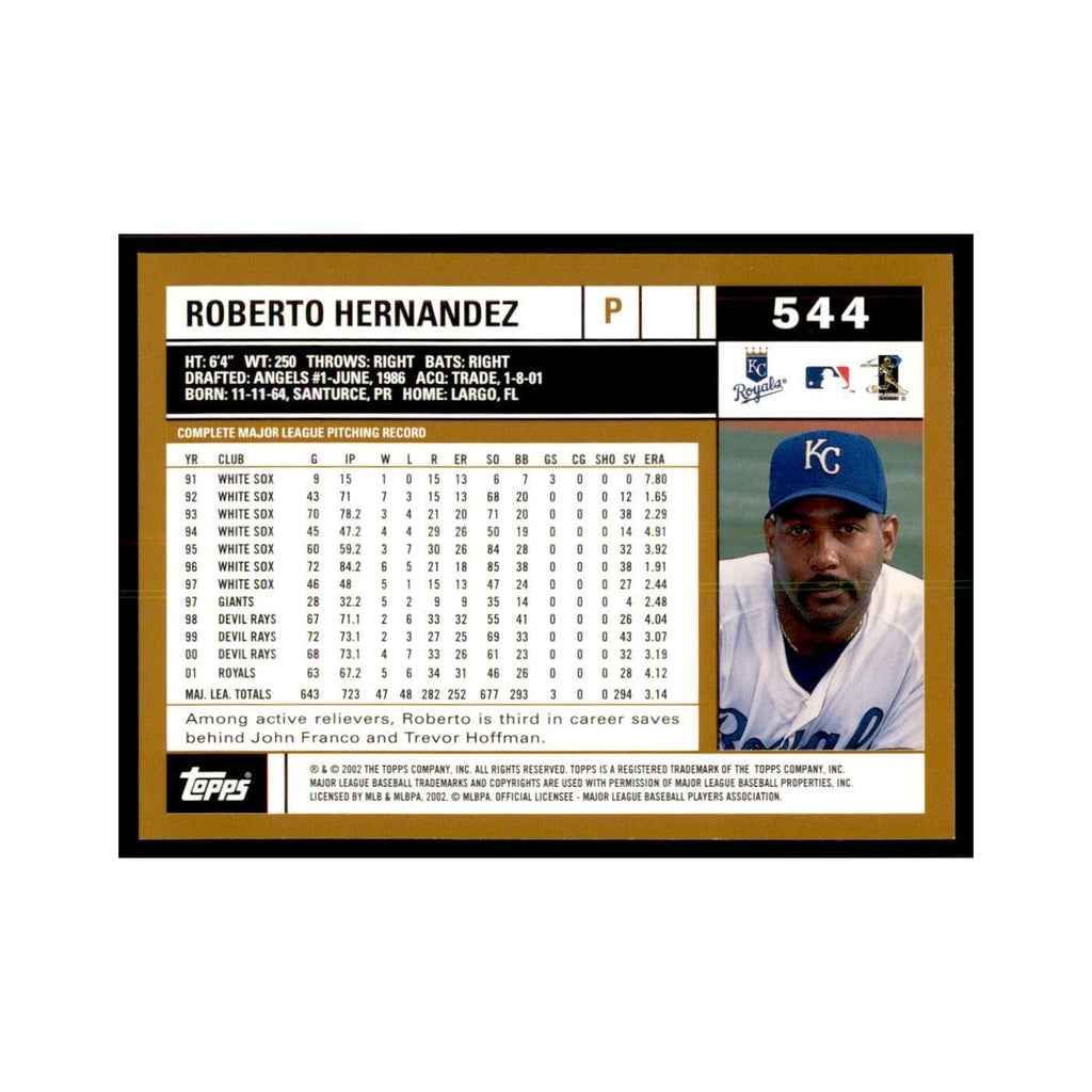 2002 Topps Home Team Advantage Roberto Hernandez Baseball Cards #544
