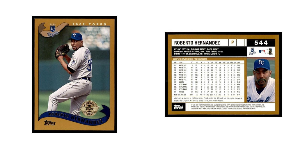 2002 Topps Home Team Advantage Roberto Hernandez Baseball Cards #544