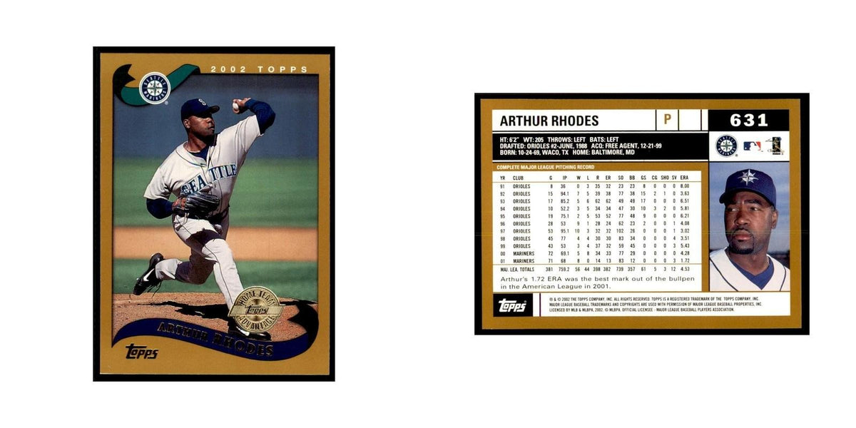 2002 Topps Home Team Advantage Arthur Rhodes Baseball Cards #631